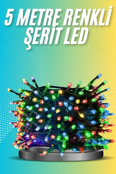 5 Metre Renkli Led Işık Her Ortama Uygun Dekoratif Aydınlatma ürün görseli 1