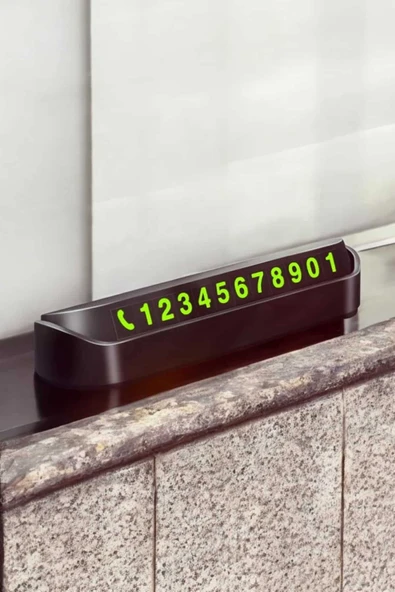 Numaralık Araç İçi Araba Araç Park Numaratör Telefon Numarası Yazma - Resim 2