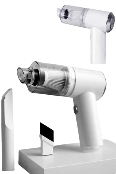 Vakumlu Araç İçi Süpürge Taşınabilir Pratik Şarjlı Temizlenebilir - Resim 3