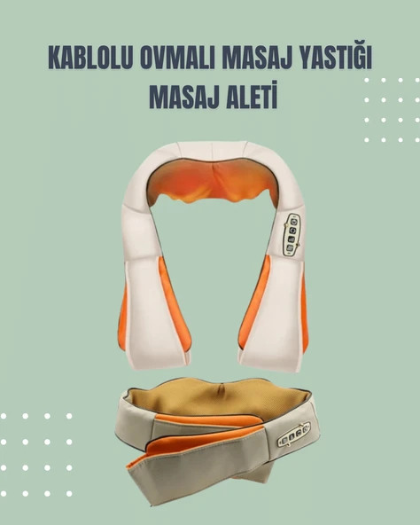 Boyun ve Omuz Masaj Aleti – Ovmalı ve Isıtmalı, Ev Tipi Masaj Deneyimi ürün görseli 1