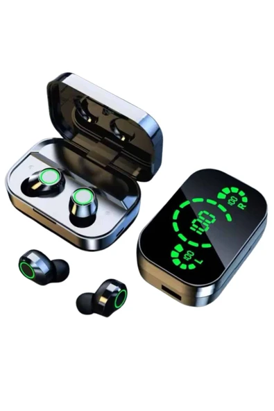 Yeni Nesil Bluetooth Kulaklık Çağrı Cevaplayabilen Dijital Göstergeli Powerbankli - Resim 3