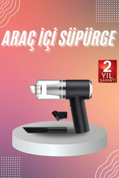 Araç İçi Süpürge Kablosuz Şarjlı Elektrikli Süpürge Elde Taşınabilir ürün görseli 1