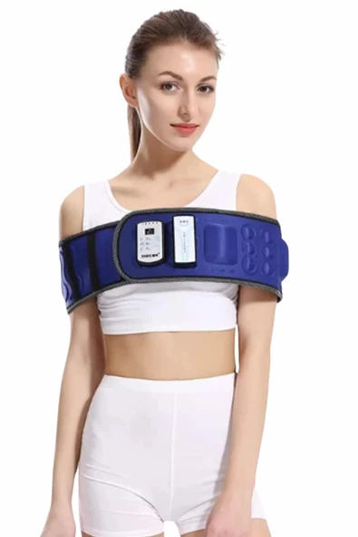 Titreşimli Kas Gevşetici Masaj Kemeri Zayıflama Aleti Bel Bölge Sırt Masaj Aleti - Resim 3