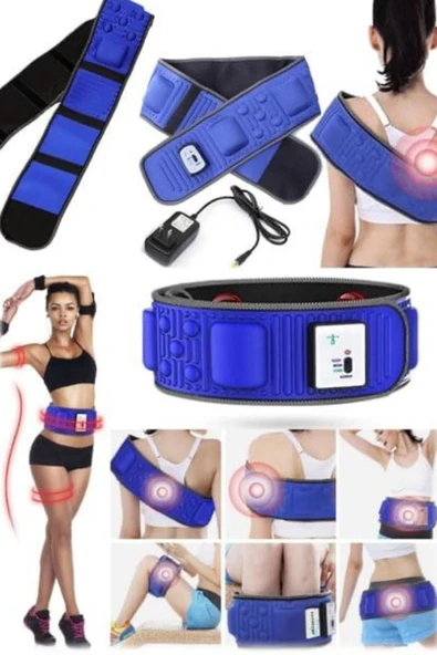Titreşimli Kas Gevşetici Masaj Kemeri Zayıflama Aleti Bel Bölge Sırt Masaj Aleti - Resim 4