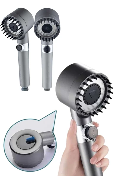 Duş Başlığı Profesyonel Masaj Başlıklı 3 Modlu Yeni Nesil Masaj Uçlu Su Tasarruflu - Resim 3