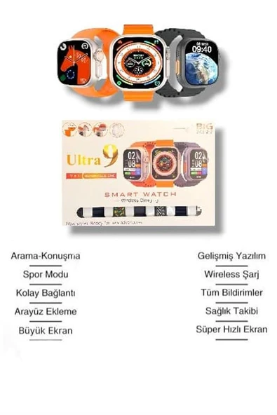 Akıllı Saat Bluetooth Araması, Spor Modları ve Sağlık İzleme ile Hayatınızı Kolaylaştıran Akıllı Saat ürün görseli 1