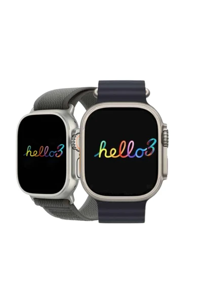 Android ve İOS Uyumlu Uyku ve Sağlık Takibi Yapabilen 3 Kordonlu Akıllı Saat - Resim 5