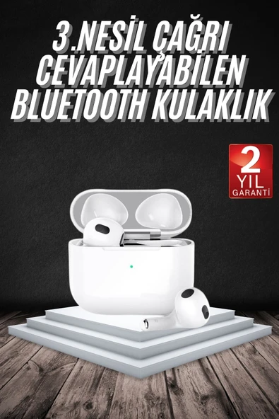 Bluetooth Kulaklık 3. Nesil Ios Android Uyumlu Yeni Nesil Wireless Charge ürün görseli 1