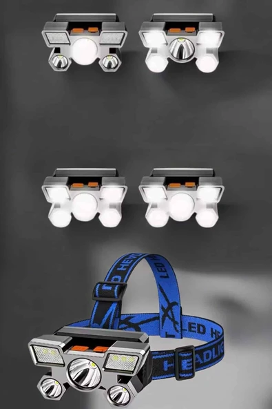 Balıkçı Kafa Lambası Led Işık 4 Farklı Mod Esnek ve Ayarlanabilir - Resim 3