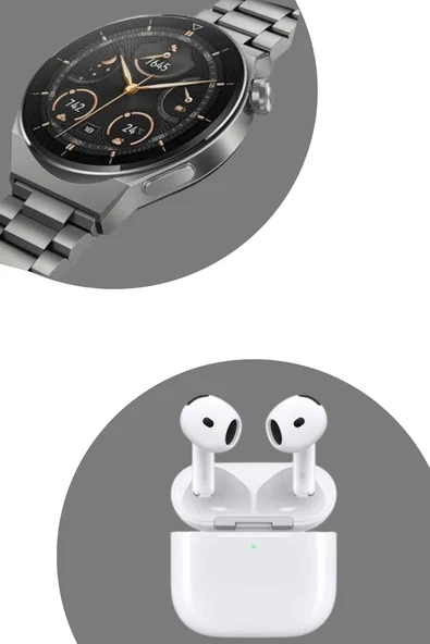 Akıllı Saat ve Kulaklık Seti Bildirim Görme Arama Cevaplama ANC Özelliği ürün görseli 1