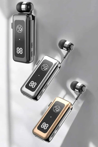 Makaralı Bluetooth Kulaklık Kulak İçi Dijital Göstergeli Yüksek Ses Kaliteli - Resim 2
