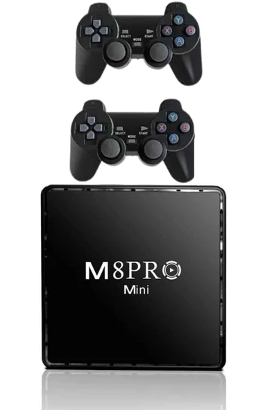 Android Tv Box 2.4g 10k Ultra Hd 2gb Ram 64gb Hafıza 10000 Retro Oyunlu Konsol Game Stick M8 Pro - Resim 4