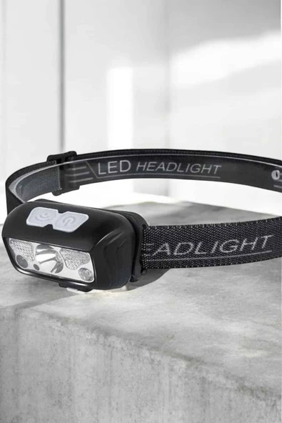 Kafa Lambası Kamp Lambası Sensörlü Şarjlı Ayarlanabilir - Resim 2