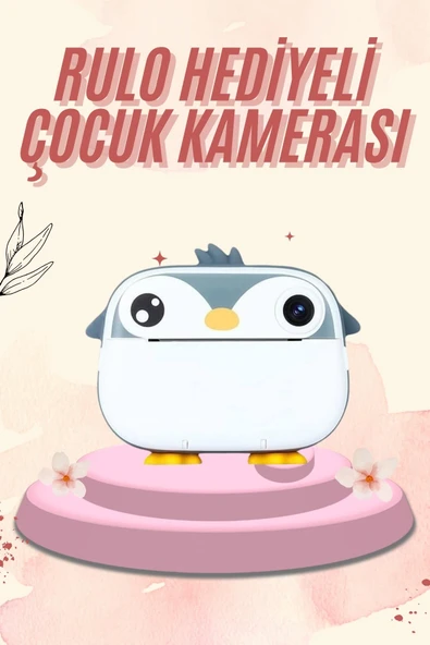 Dijital HD Video Kamera Çocuk Fotoğraf Makinesi  Anlık Termal Rulo ürün görseli 1