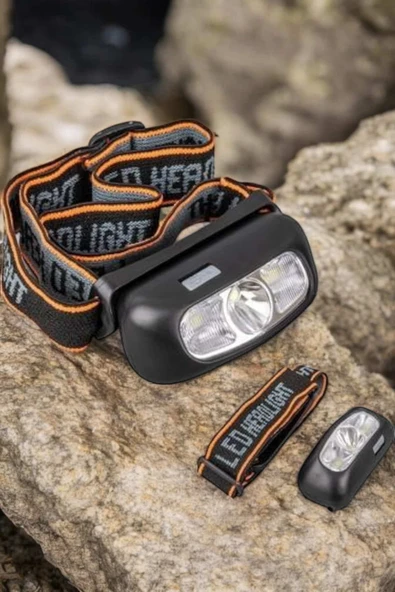 Kamp Lambası Led Işık Kafa Lambası Balıkçı Lambası Ayarlanabilir - Resim 4