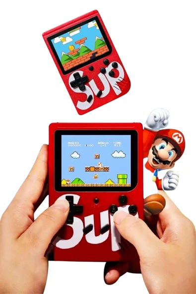 Sup Atari Retro 400 Nostalji Oyunlu Mini Atari Taşınabilir Oyun Konsolu - Resim 3