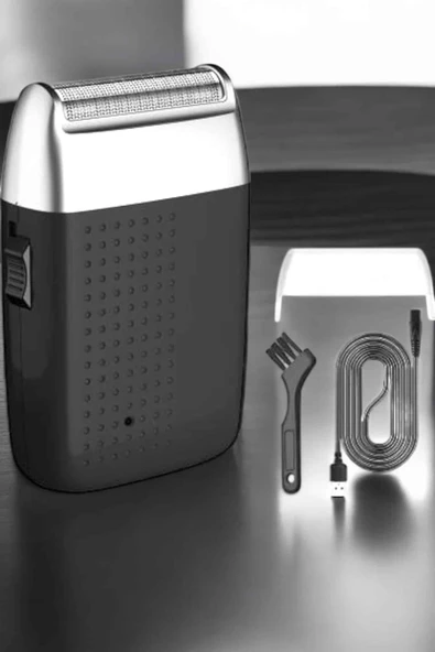 tıraş makinesi Sinek Kaydı Paslanmaz Çelik Taşınabilir Şarjlı - Resim 2