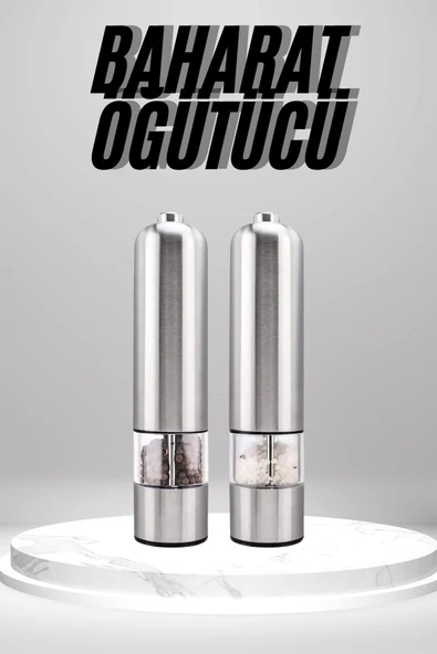 Otomatik Tuz ve Karabiber Öğütücü Baharat Öğütücü Tuz Karabiber Değirmeni ürün görseli 1