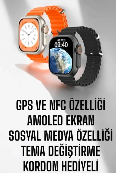 Akıllı Saat Sağlık Takibi Spor Modları ChatGPT Entegrasyon Ve Sesli Asistan ürün görseli 1