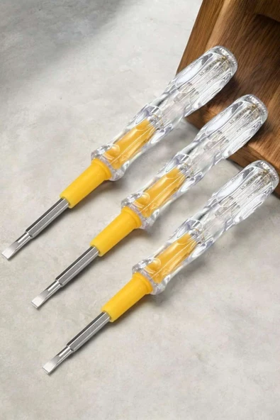 Test Cihazı Kontrol Kalemi Çift Başlıklı Şeffaf Elektrik Testi - Resim 5