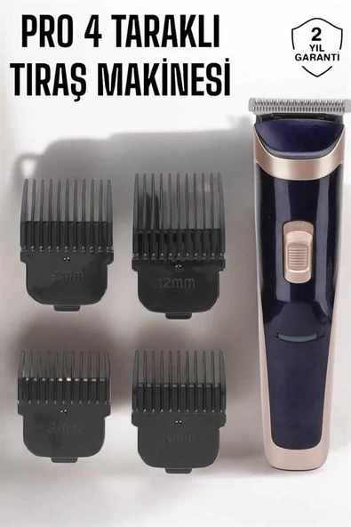 Paslanmaz Çelik Bıçaklı Hassas Çelik Bıçaklı Tıraş Makinesi - Resim 2