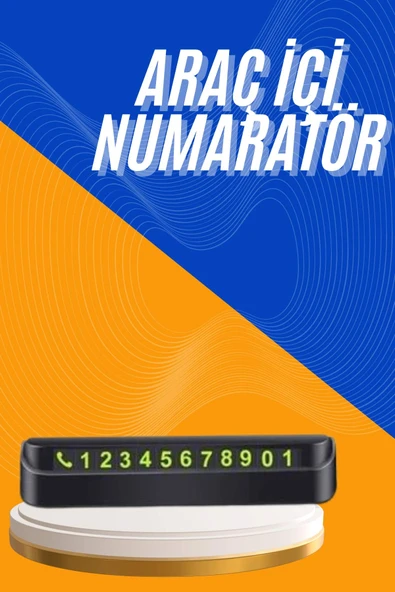 Tüm Araçlara Uyumlu Araç Içi Park Numaratör Oto Araç Numaratör ürün görseli 1