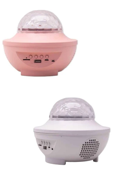 Dönen Işıklı Disko Topu Projektör Müzik Çalarlı Disco Speaker - Resim 4