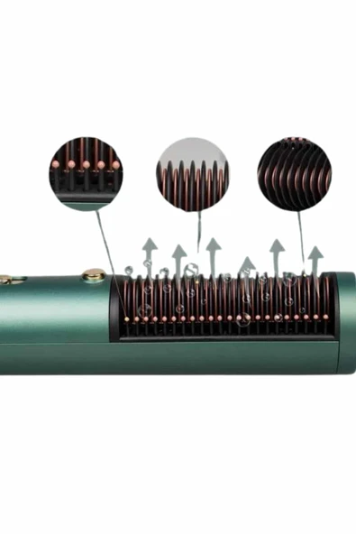 Saç Düzleştirici Fön Makinesi Saç Fırçası Profesyonel Üflemeli - Resim 4