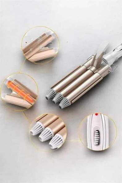 Wag Maşa Doğal ve Hacimli Bukleler için İdeal Saç Şekillendirme Aracı - Resim 3