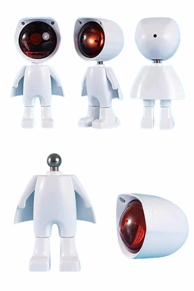 Gün Batımı Lambası Işık Arka Plan Projektör Sevimli Astronot Enerji Tasarruflu - Resim 5