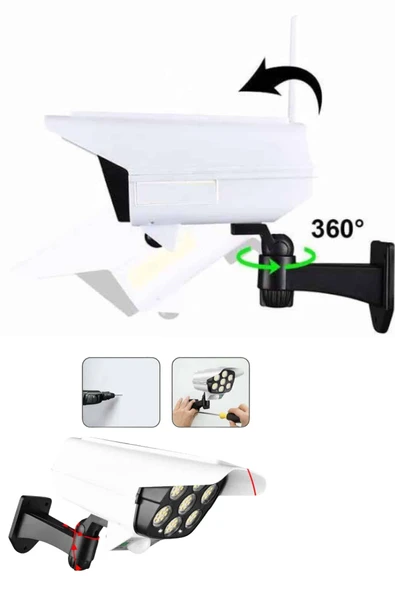 Solar Bahçe Lambası Uzaktan Kumandalı Kamera Görünümlü Hareket Sensörlü - Resim 3