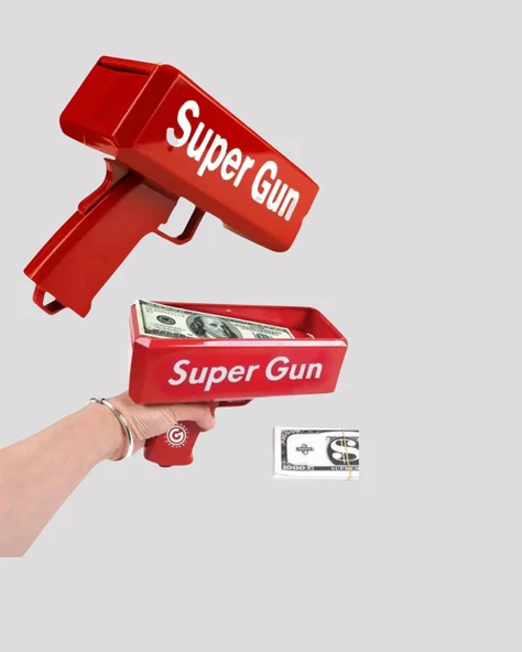 Elektrikli Money Gun Oyuncak Parti Tabancası - Resim 5