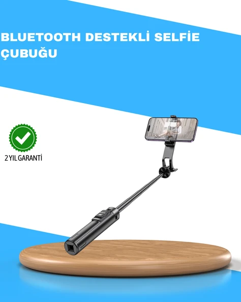 Uzaktan Kumandalı Bluetooth Selfie Çubuğu– Işıklı, 130 cm Ayarlanabilir ürün görseli 1