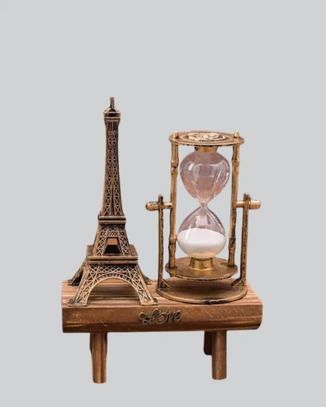 Ev, Ofis ve Kafeler İçin Retro Ahşap Kum Saati Dekorasyonu - Resim 5