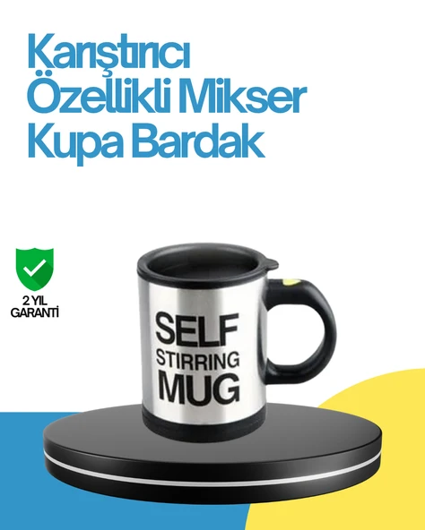 Kendi Kendini Karıştıran Termos Kupa – Pratik, Güçlü Motorlu ve Termos Özellikli ürün görseli 1