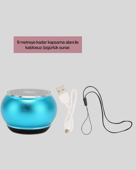 Mini Bluetooth Speaker | Uzun Pil Ömrü, Şık ve Hafif Tasarım - Resim 3