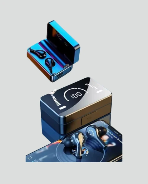 Bluetooth 5.1 Kablosuz Kulaklık – 3500 mAh Şarj Kutulu - Resim 2