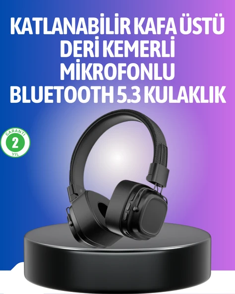 Uzun Süreli Rahat Kullanım İçin Kablosuz Bluetooth Kulaklık ürün görseli 1