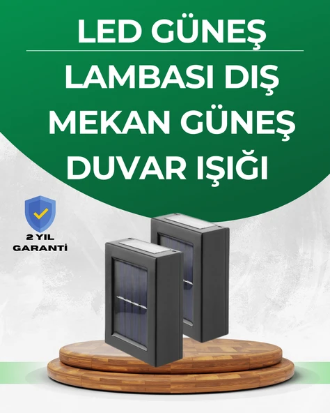 Şeffaf Abajurlu Duvar Tipi Solar Işık ürün görseli 1