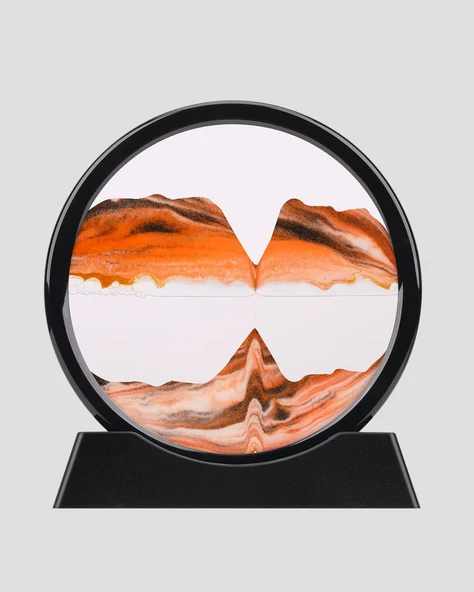 Şeffaf Dekoratif Kum Saati – Dayanıklı Gövde, Minimalist Stil, Masa ve Vitrin Aksesuarı - Resim 3