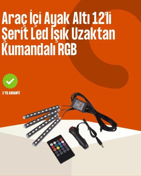 Kumandalı Araç LED Şerit Işıklar ürün görseli 1