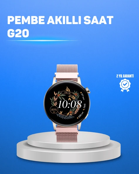 Kablosuz Şarjlı Tam Ekran Akıllı Saat – Türkçe Dil Desteği ve Uzun Pil Ömrü ürün görseli 1