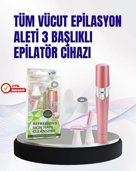 Ev Tipi Profesyonel Epilasyon Cihazı – Pembe ürün görseli 1