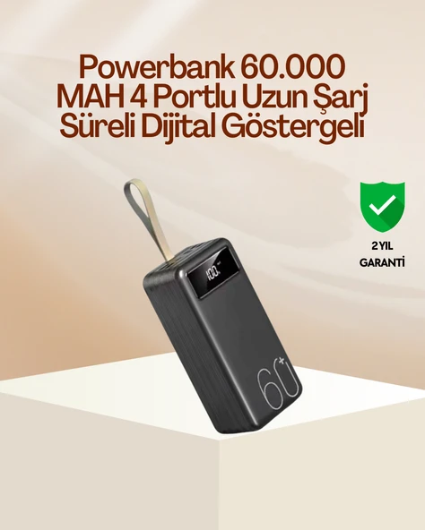 Tüm Cihazlara Uyumlu Çoklu Çıkışlı Powerbank ürün görseli 1