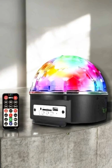 Kompakt Tasarımlı, Telefon Kontrollü Disko Topu Işıkları - Resim 4