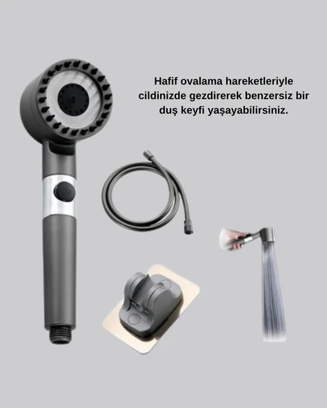 Spa Masaj Uçlu Duş Başlığı – Yorgunluğu Gideren Rahatlatıcı Duş Deneyimi - Resim 4