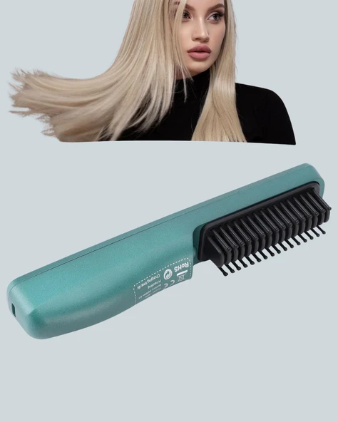 Kablosuz Saç Düzleştirici Tarak – 2600 mAh Şarjlı Model - Resim 3