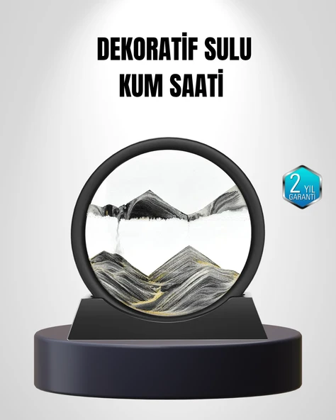 Zarif Cam Kum Saati – Ofis, Ev ve Raf Dekoru için Estetik Tasarım ürün görseli 1