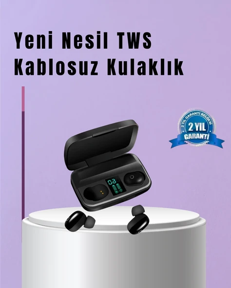 22 Kez Şarj İmkanı Sunan A10s TWS Bluetooth Stereo Kulaklık ürün görseli 1