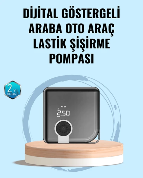 Type-C Şarj Girişli Taşınabilir Elektrikli Hava Pompası ürün görseli 1